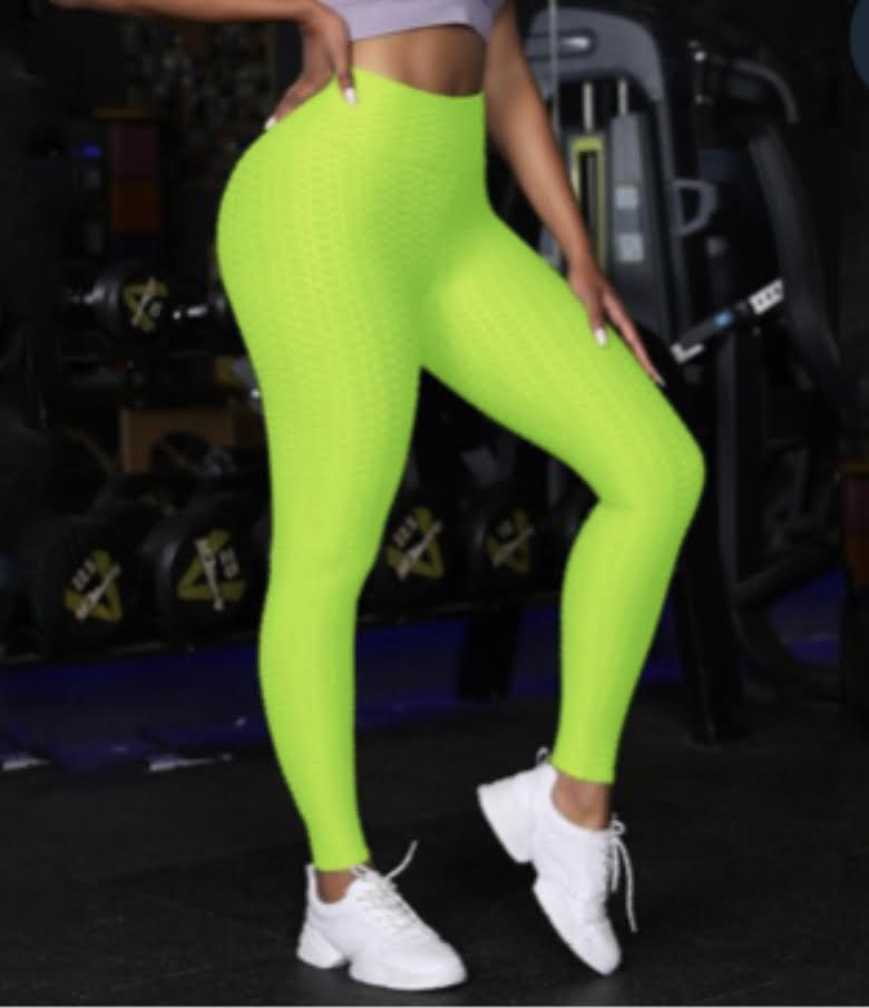 Blue Butt Lifting Yoga Legging High Rise Workout Yoga Leggings